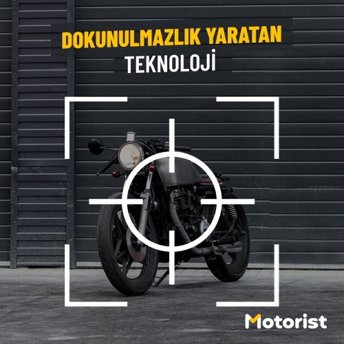 Motosiklet takip sistemi ile dokunulduğu anda uyarı veren gelişmiş güvenlik teknolojisi